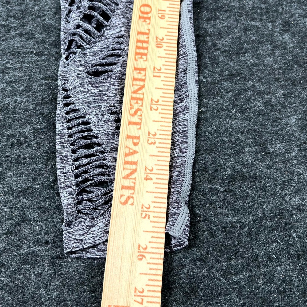 PINK Victoria's Secret Cool & Comfy Leggings Womens XS Gray High Waisted Cutout - Picture 2 of 5